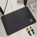 Embroidered Striped Door Mat – Welcome & Smile Life Designs